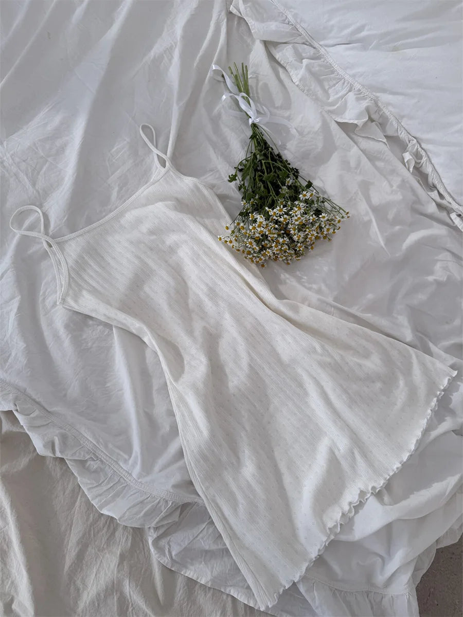 Chemise de Nuit Blanche d'été
