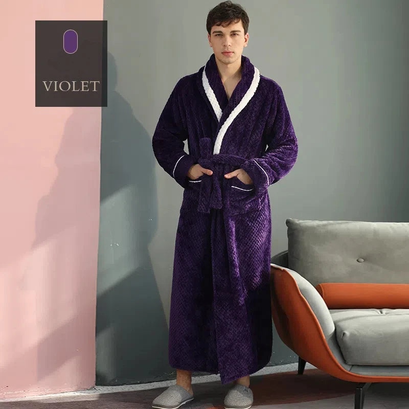 Peignoir en Flanelle Long Couple