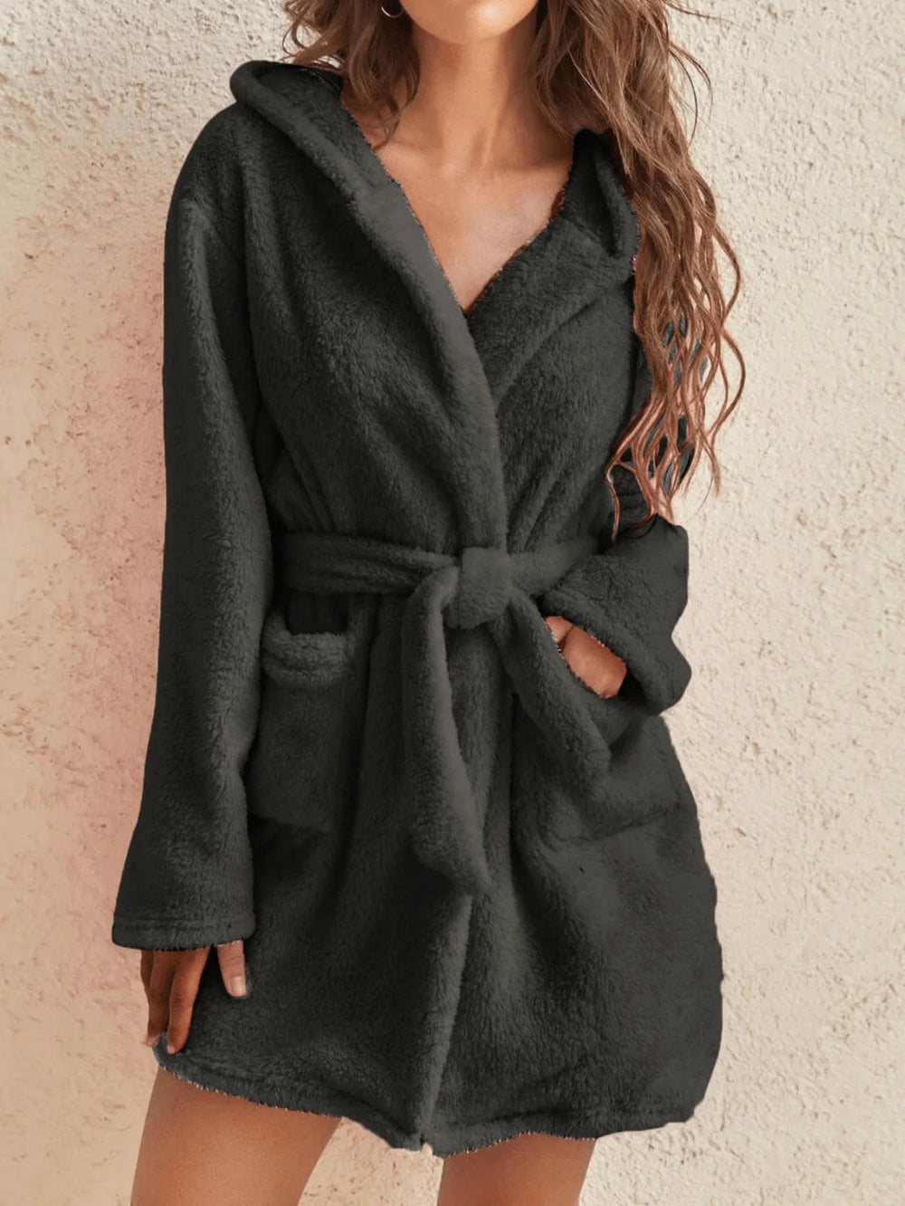 Ensemble Pyjama en Polaire à Capuche d'hiver