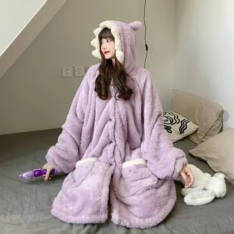 Ensemble Pyjama en Flanelle Manches Longues d'hiver