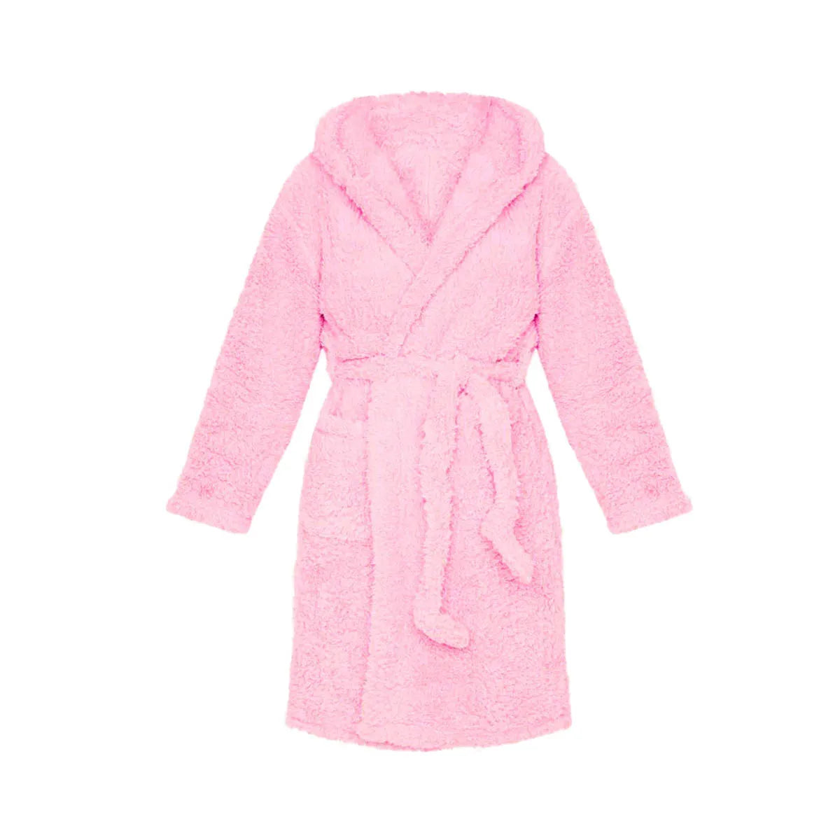 Peignoir en Peluche Col en V d'hiver