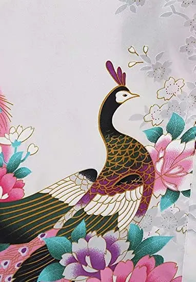 Kimono en Rayonne à Fleurs Grande Taille Sexy