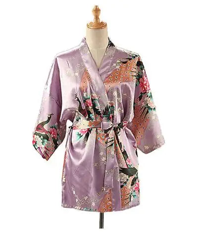 Kimono en Satin de Soie Japonais