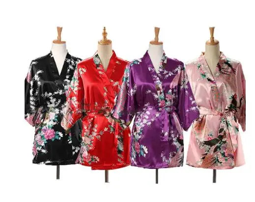 Kimono en Satin de Soie Japonais