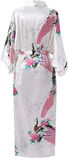Kimono en Rayonne à Fleurs Grande Taille Sexy