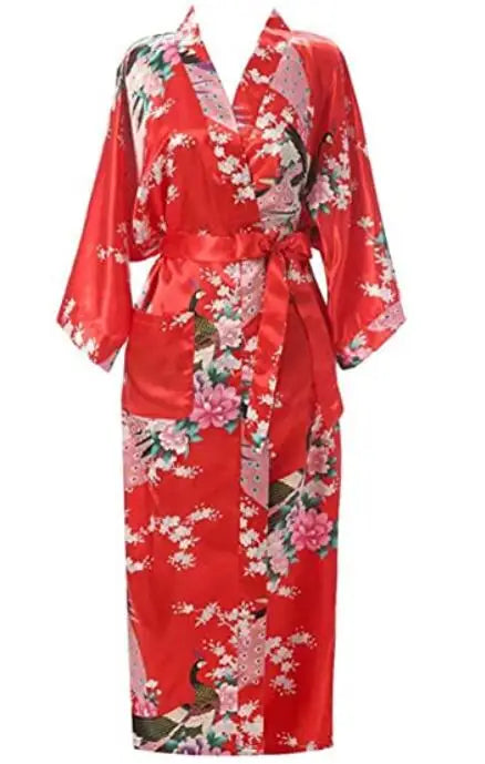 Kimono en Rayonne à Fleurs Grande Taille Sexy