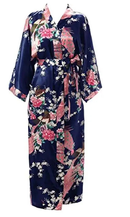 Kimono en Rayonne à Fleurs Grande Taille Sexy