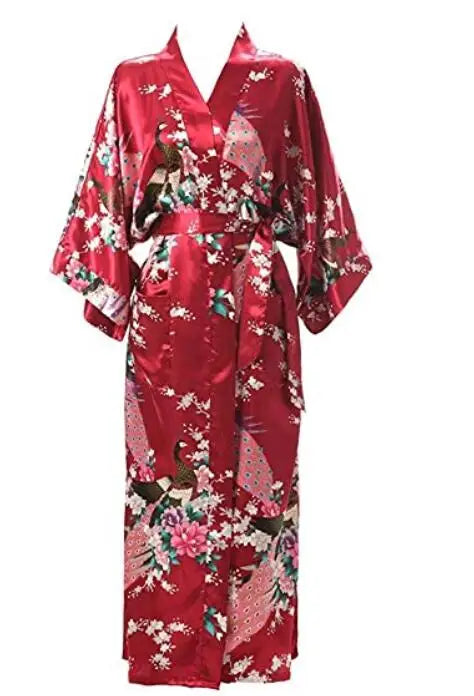 Kimono en Rayonne à Fleurs Grande Taille Sexy