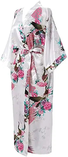 Kimono en Rayonne à Fleurs Grande Taille Sexy