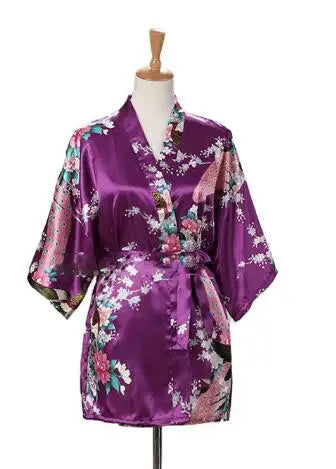 Kimono en Satin de Soie Japonais
