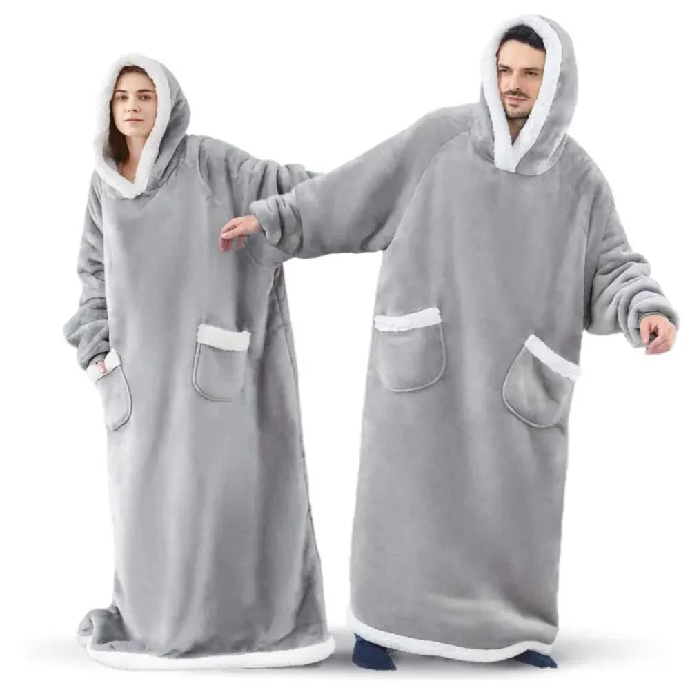 Ensemble Pyjama en Flanelle à Capuche
