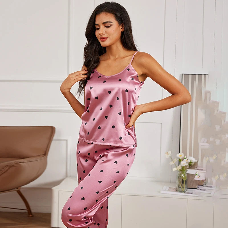 Ensemble Pyjama en Satin Sexy