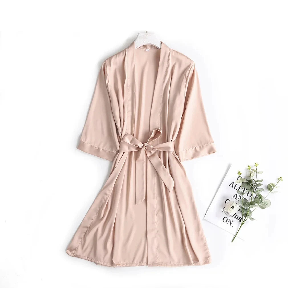 Peignoir en Satin de Soie de Mariée #2