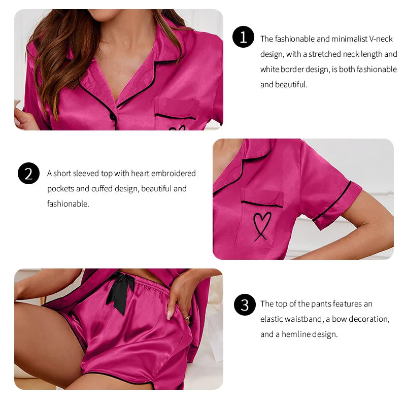 Ensemble Pyjama Manches Courtes