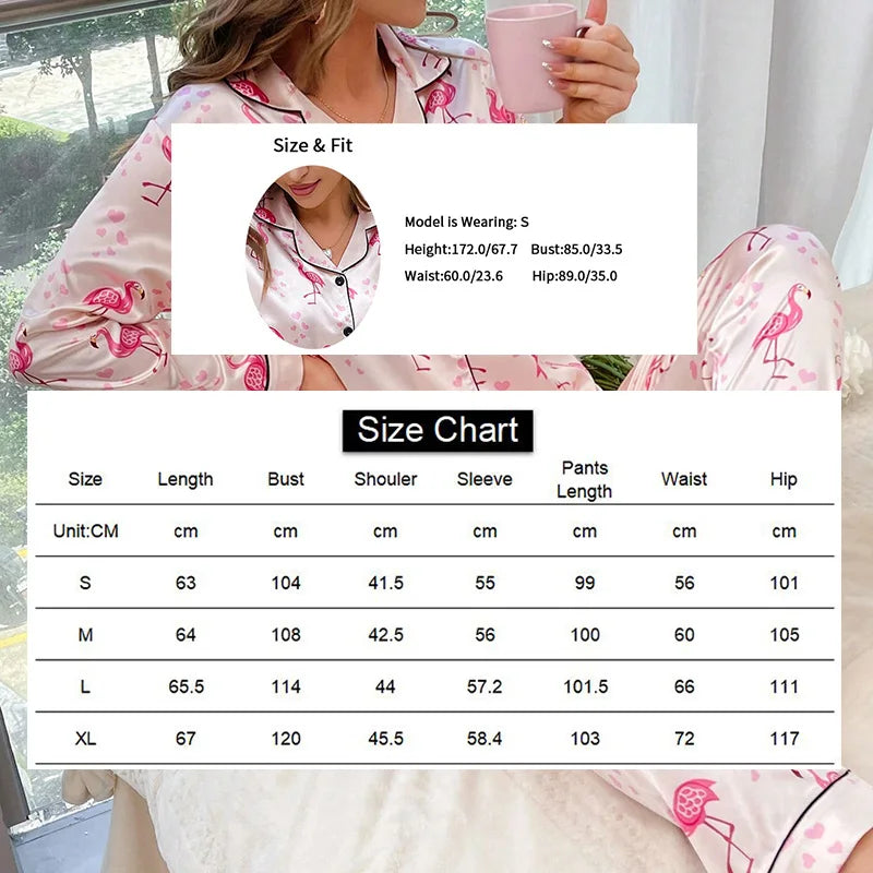 Ensemble Pyjama en Satin Automne/hiver