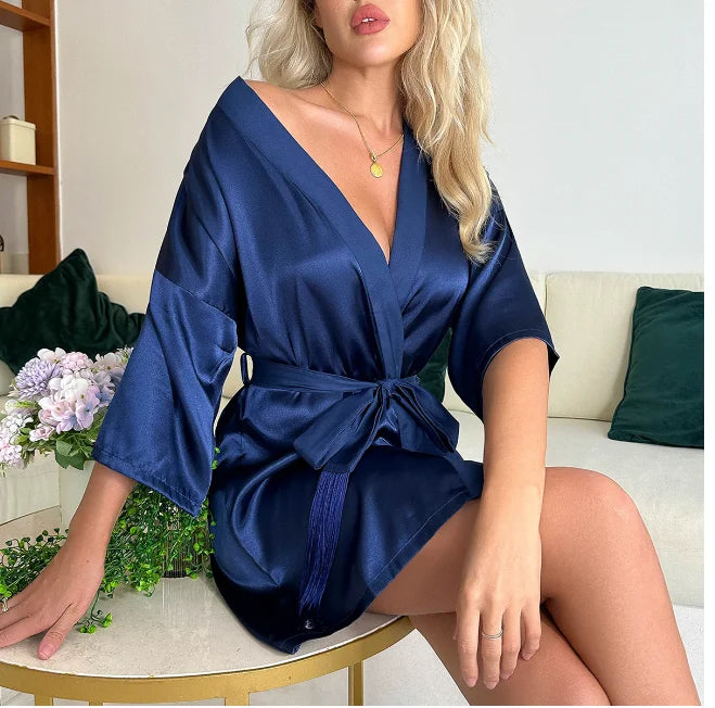 Peignoir en Satin de Soie de Mariée #2