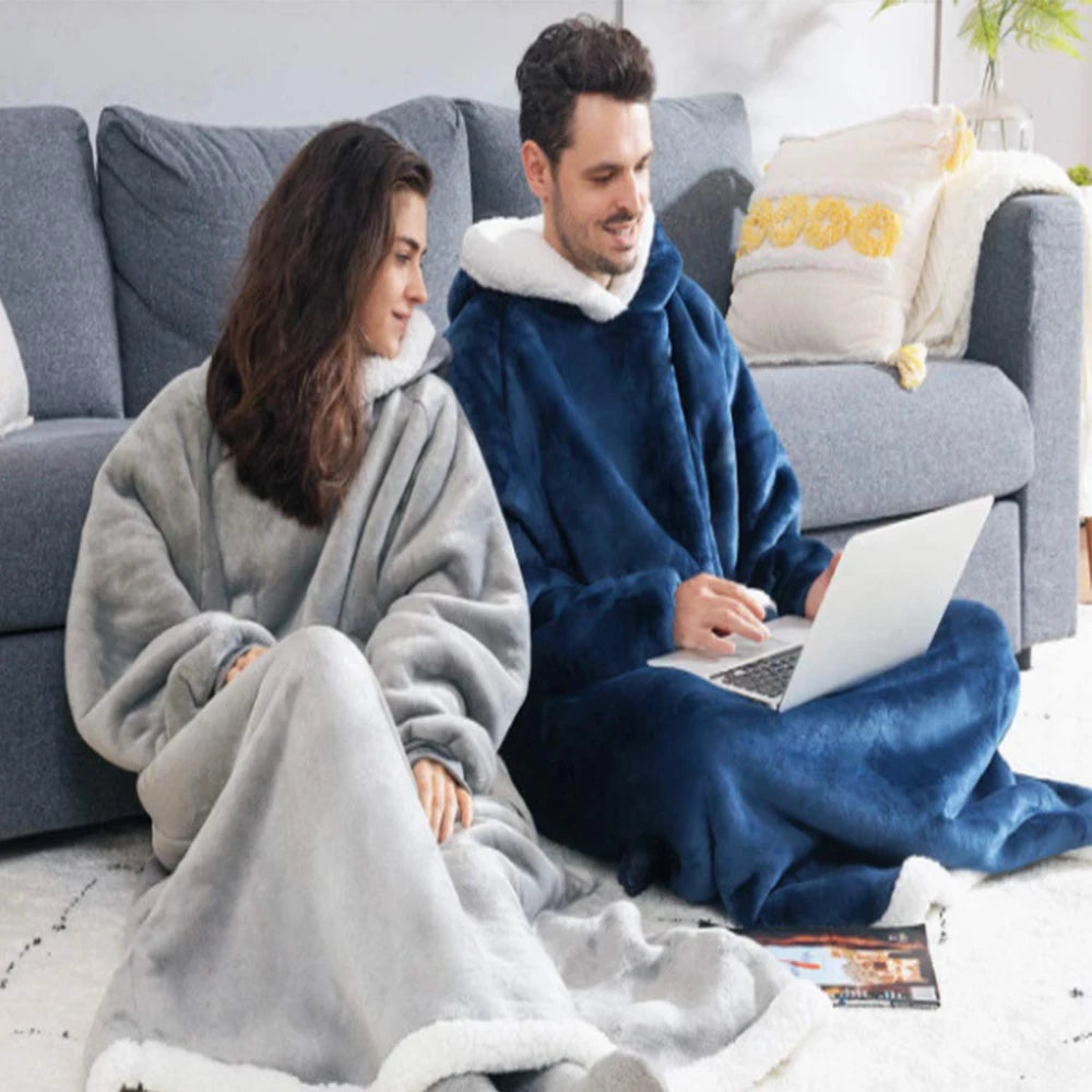 Ensemble Pyjama en Flanelle à Capuche