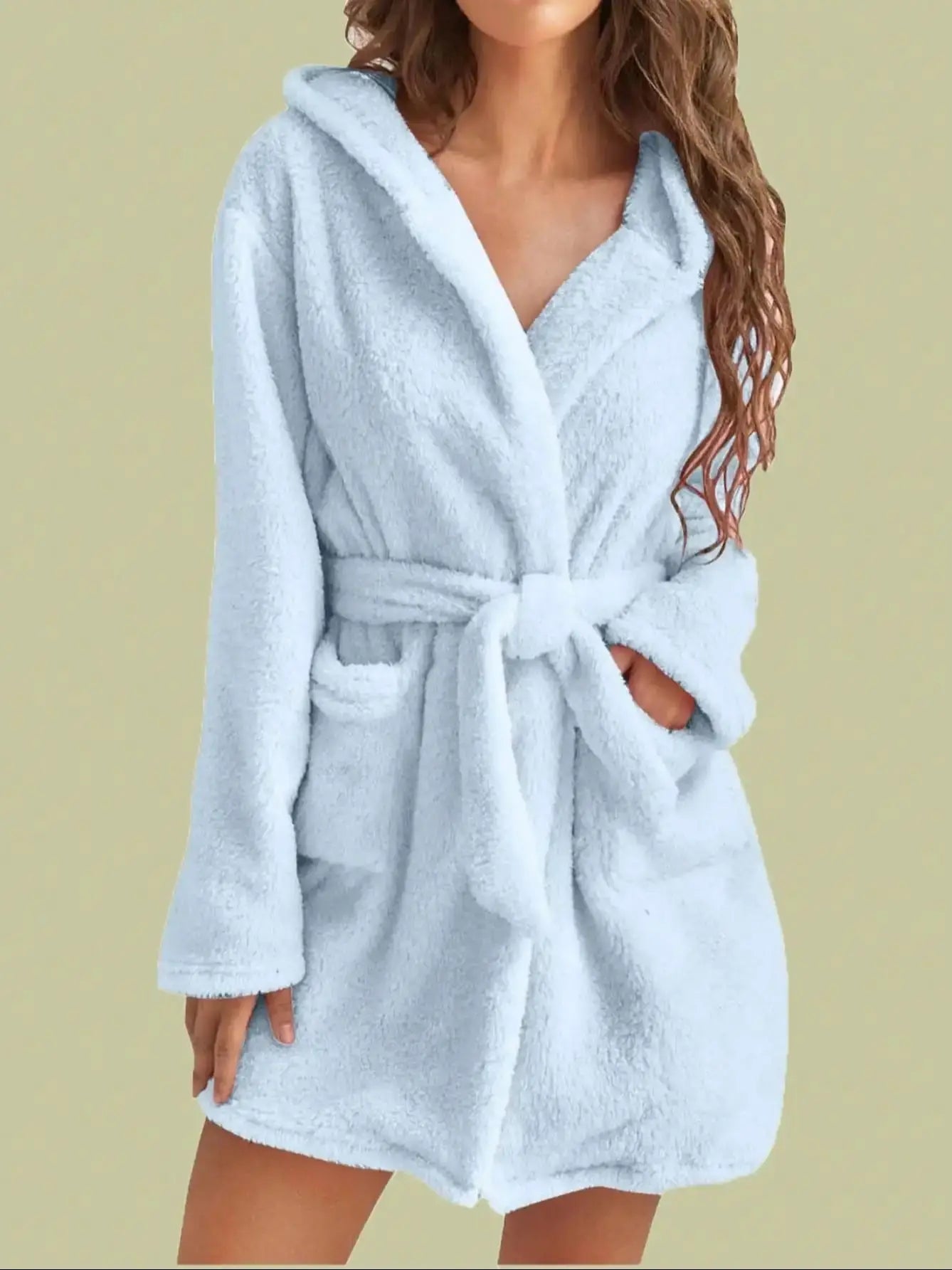 Ensemble Pyjama en Polaire à Capuche d'hiver