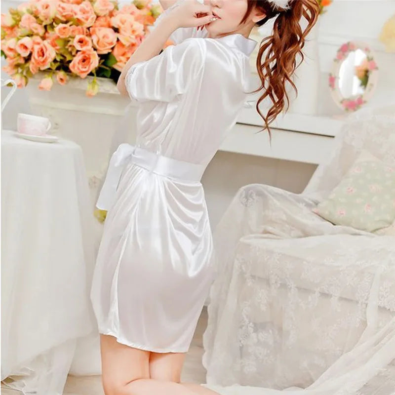 Chemise de Nuit en Satin Sexy