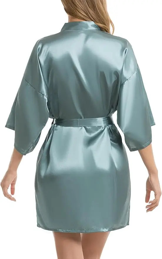 Peignoir en Satin de Mariée