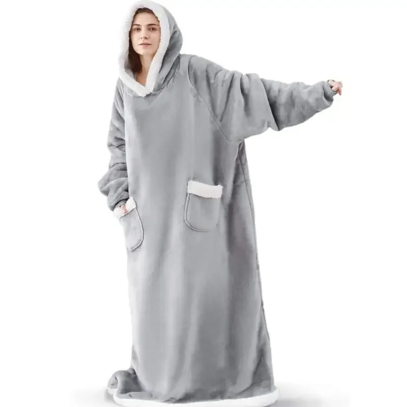 Ensemble Pyjama en Flanelle à Capuche