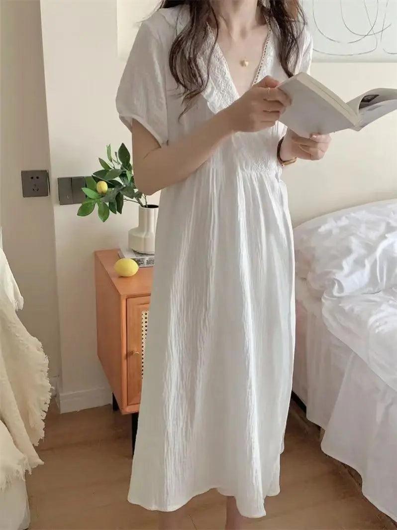 Ensemble Pyjama en Dentelle Col en V