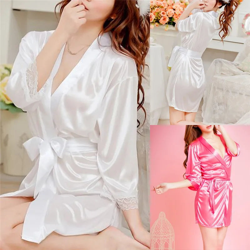 Chemise de Nuit en Satin Sexy