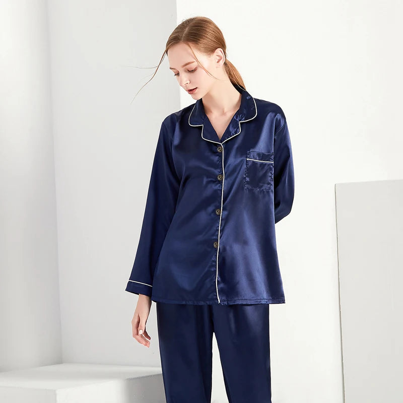 Ensemble Pyjama en Satin Manches Longues Automne/hiver #2