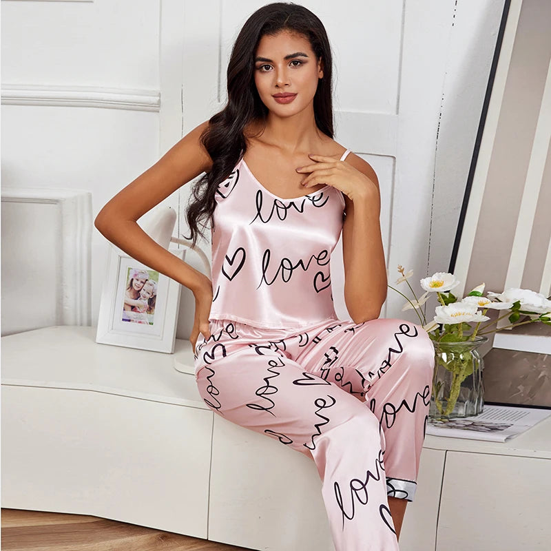 Ensemble Pyjama en Satin Sexy