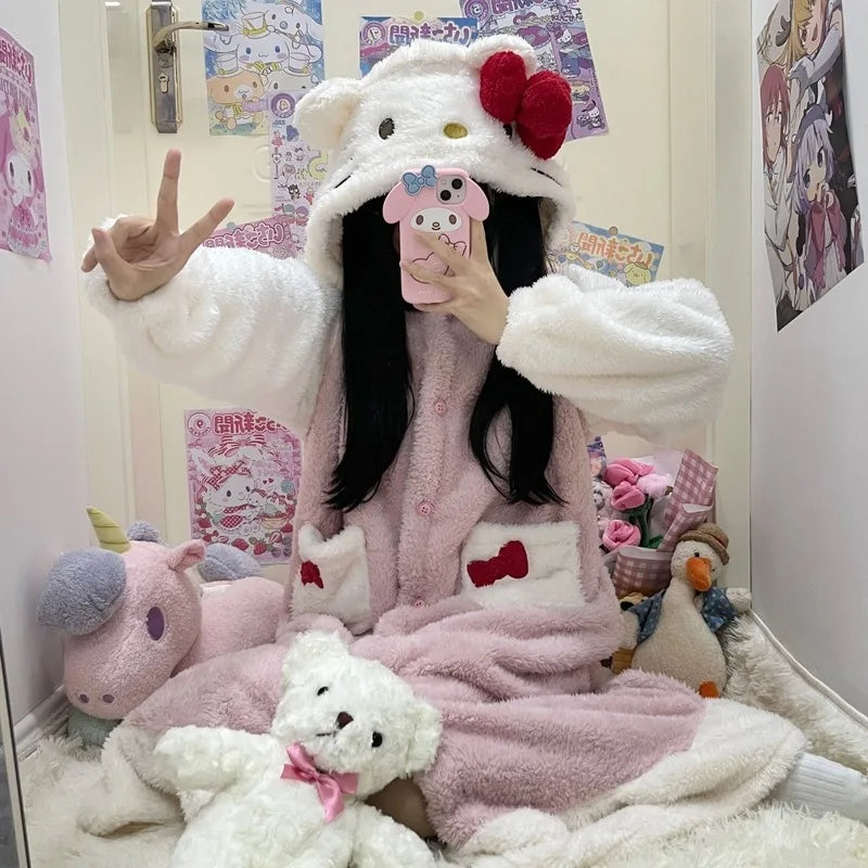 Peignoir en Velours d'hiver