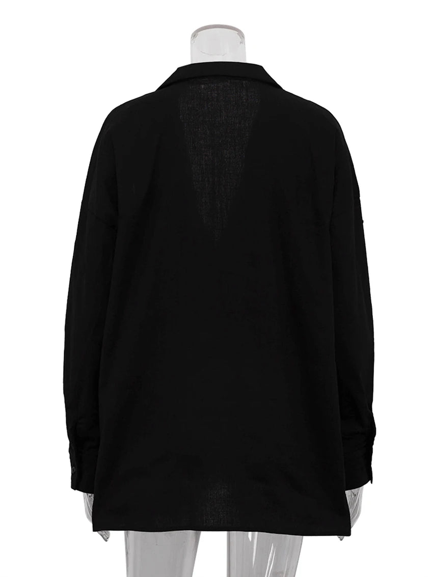 Ensemble Pyjama en Coton Manches Longues Sexy