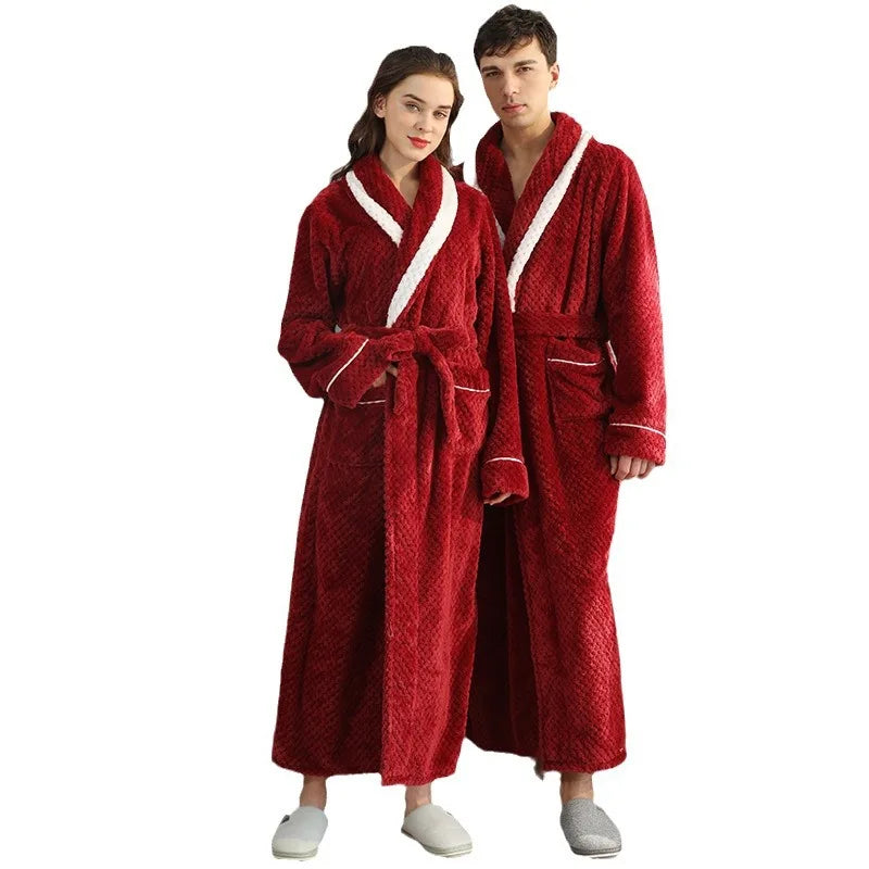 Peignoir en Flanelle Long Couple