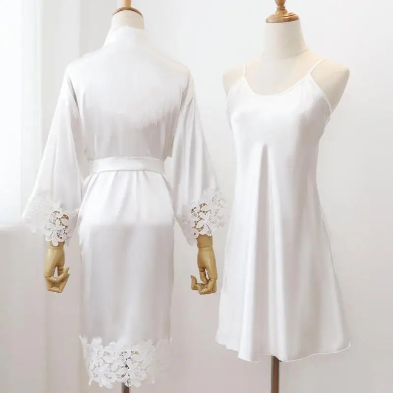 Peignoir en Dentelle de Mariée
