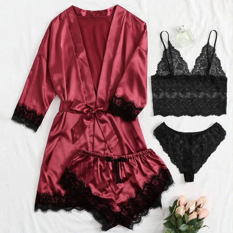 Peignoir en Dentelle Sexy