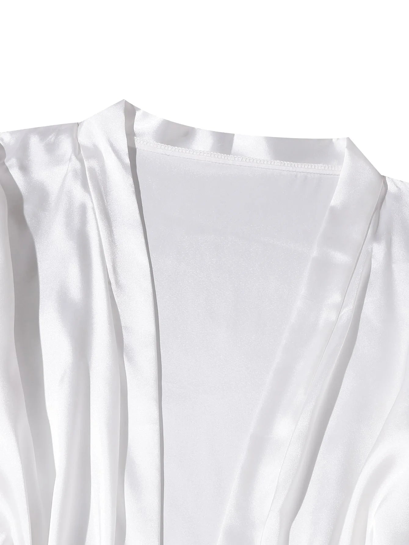 Ensemble Pyjama en Dentelle Long de Mariage