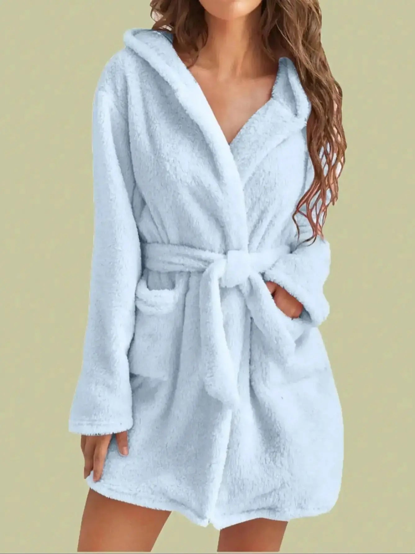 Ensemble Pyjama en Polaire à Capuche d'hiver