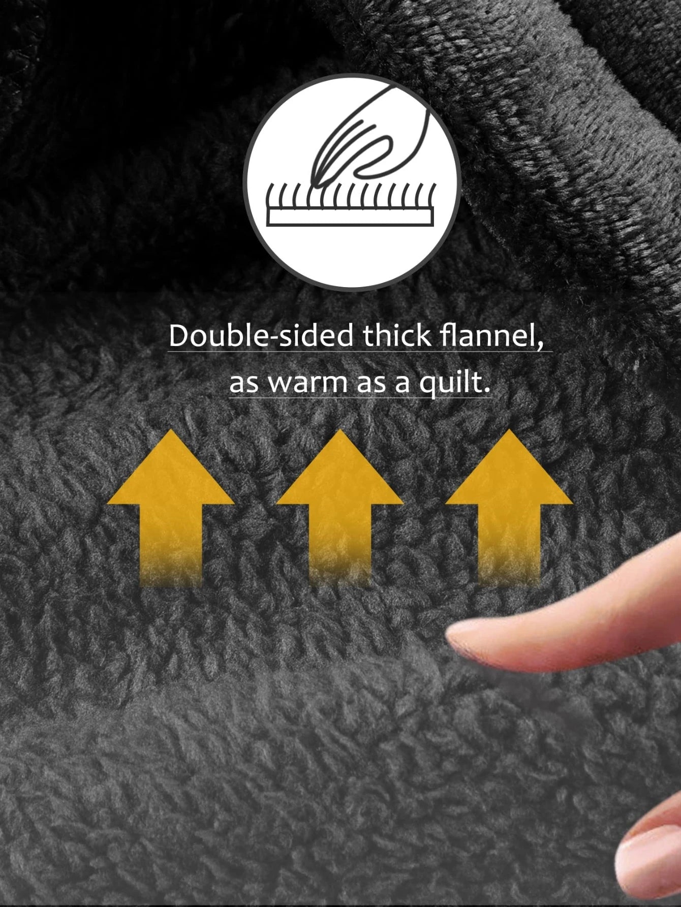 Chemise de Nuit en Flanelle à Capuche