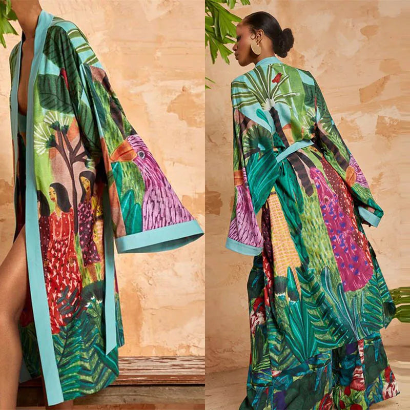 Kimono Traditionnel Élégant