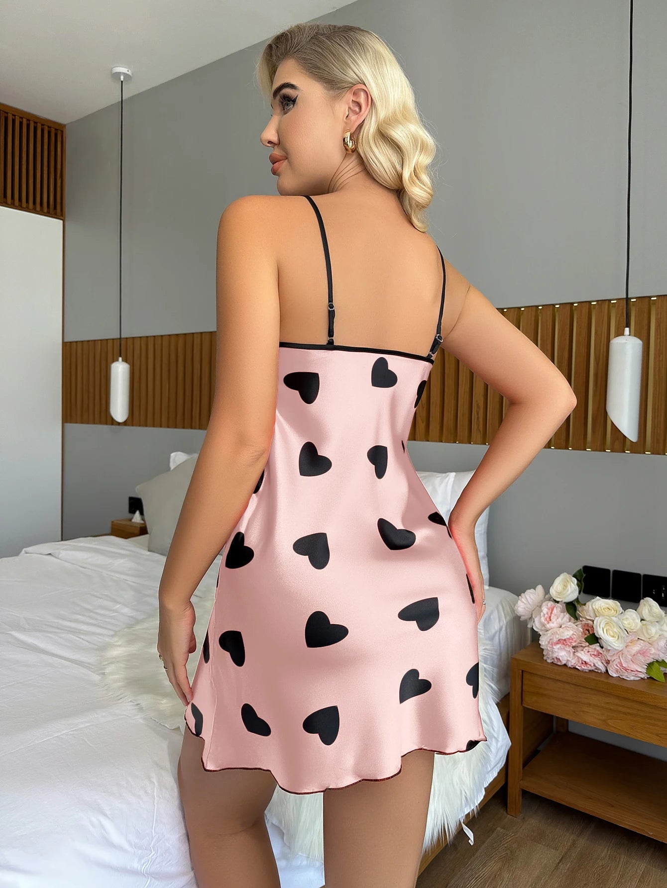 Ensemble Pyjama en Dentelle Dos Nu d'été Sexy #2