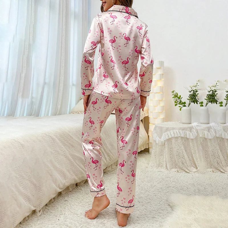 Ensemble Pyjama en Satin Automne/hiver
