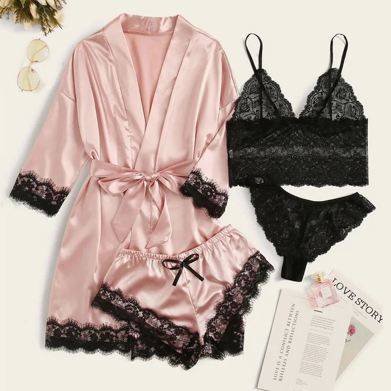 Peignoir en Dentelle Sexy