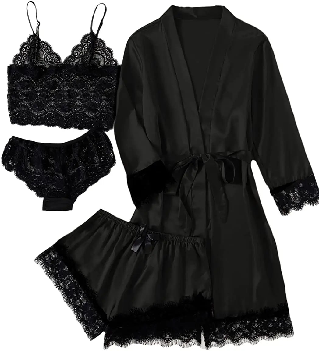 Peignoir en Dentelle Sexy