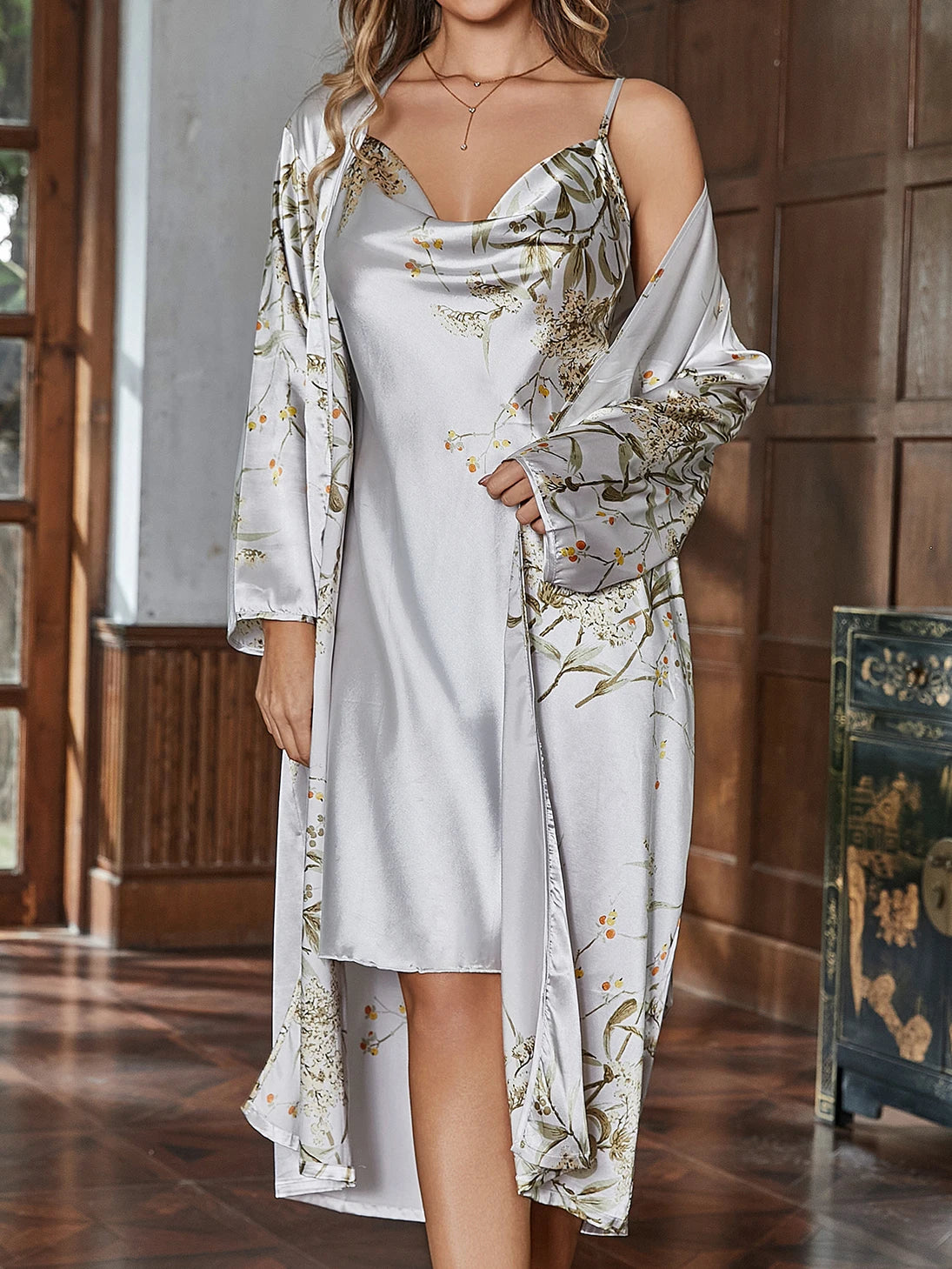 Ensemble Pyjama à Imprimé Floral