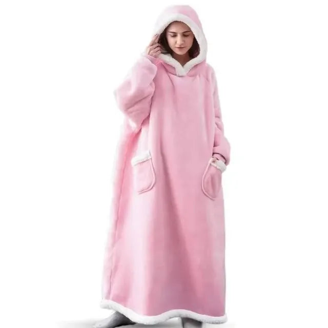 Ensemble Pyjama en Flanelle à Capuche