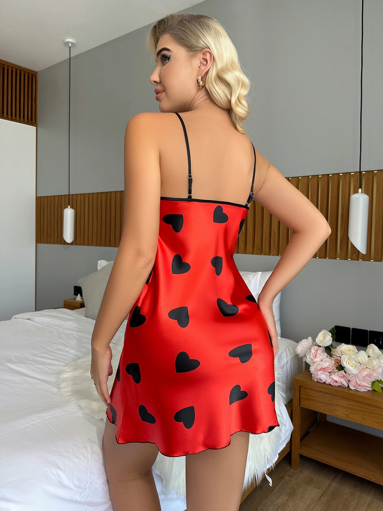 Ensemble Pyjama en Dentelle Dos Nu d'été Sexy #2