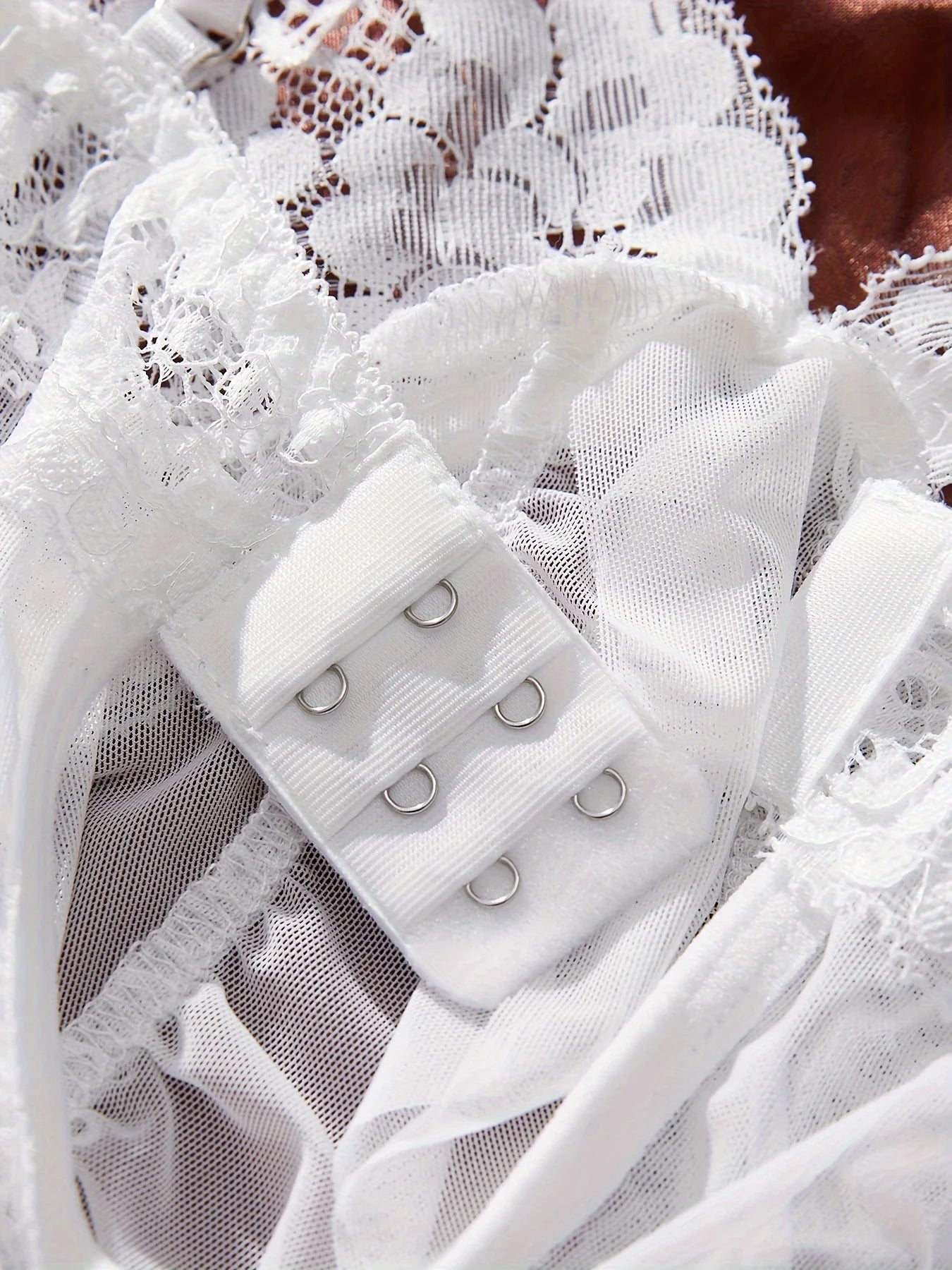 Nuisette en Dentelle Col en V Sexy